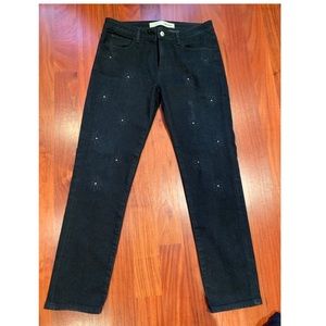 Zadig and Voltaire black jeans with rhinestones
